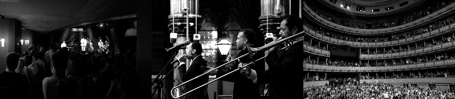 Gregory Porter at Porgy & Bess club, Preservation Hall Jazz Band at Vienna City Hall, JazzFest.Wien at Vienna State Opera